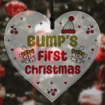 Christmas Decoration For Bumps First Christmas Acrylic Heart