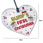 Christmas Decoration For Bumps First Christmas Acrylic Heart