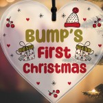 Christmas Decoration For Bumps First Christmas Acrylic Heart