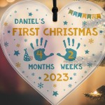 First Christmas Decoration For Baby Boy Girl Personalised Heart First Christmas Decoration For Baby Boy Girl Personalised Heart