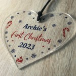 First Christmas Decoration For New Baby Boy Girl Personalised