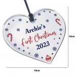 First Christmas Decoration For New Baby Boy Girl Personalised