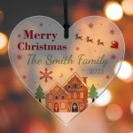 Personalised Christmas Tree Ornament For Family ANY SURNAME