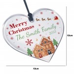 Personalised Christmas Tree Ornament For Family ANY SURNAME