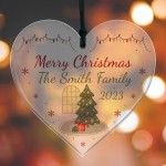 Christmas Tree Ornament Personalised SURNAME Gift For Family