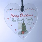 Christmas Tree Ornament Personalised SURNAME Gift For Family
