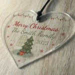 Christmas Tree Ornament Personalised SURNAME Gift For Family