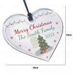 Christmas Tree Ornament Personalised SURNAME Gift For Family