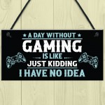 Gaming Gamer Gift For Christmas Games Room Signs For Brother Son