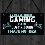 Gaming Gamer Gift For Christmas Games Room Signs For Brother Son