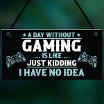 Gaming Gamer Gift For Christmas Games Room Signs For Brother Son