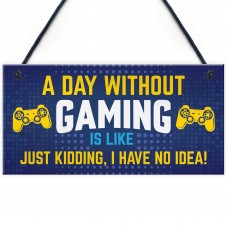 Gamer Gifts Novelty Gaming Sign For Boys Bedroom Games Room Gift