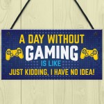 Gamer Gifts Novelty Gaming Sign For Boys Bedroom Games Room Gift