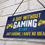 Gamer Gifts Novelty Gaming Sign For Boys Bedroom Games Room Gift