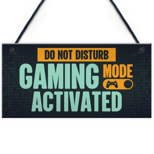 Gaming Room Door Sign Do Not Disturb Funny Gaming Gamer Gift