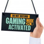 Gaming Room Door Sign Do Not Disturb Funny Gaming Gamer Gift