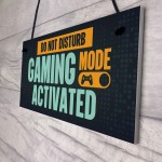 Gaming Room Door Sign Do Not Disturb Funny Gaming Gamer Gift