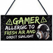 Gamer Sign Games Room Accessories Boys Bedroom Decor Gaming Sign