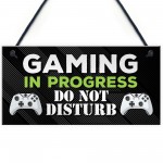 Gaming Room Door Sign Boys Bedroom Gamer Acessories Games Room 