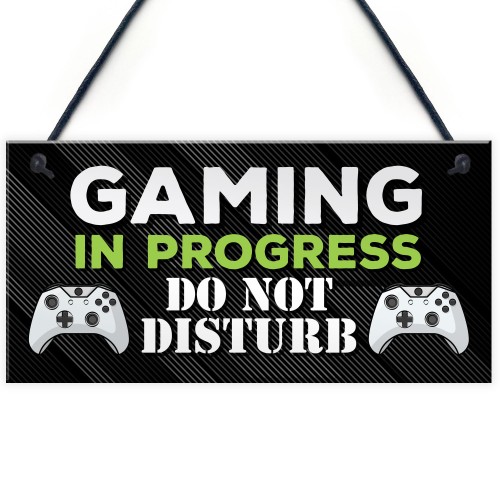 Gaming Room Door Sign Boys Bedroom Gamer Acessories Games Room 