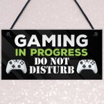 Gaming Room Door Sign Boys Bedroom Gamer Acessories Games Room 