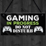 Gaming Room Door Sign Boys Bedroom Gamer Acessories Games Room 