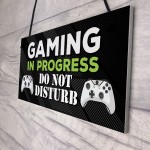 Gaming Room Door Sign Boys Bedroom Gamer Acessories Games Room 