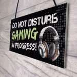 Gaming Sign Do Not Disturb Funny Gamer Gift For Son Brother Boys