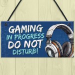 Gaming Bedroom Accessories Funny Gaming Sign Gamer Gift For Boys
