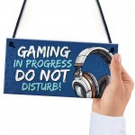 Gaming Bedroom Accessories Funny Gaming Sign Gamer Gift For Boys