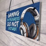 Gaming Bedroom Accessories Funny Gaming Sign Gamer Gift For Boys
