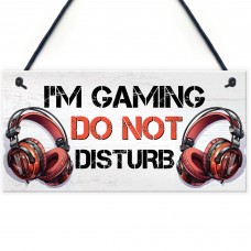 Gaming Sign For Boys Bedroom DO NOT DISTURB Funny Gaming Bedroom