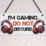 Gaming Sign For Boys Bedroom DO NOT DISTURB Funny Gaming Bedroom