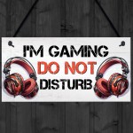 Gaming Sign For Boys Bedroom DO NOT DISTURB Funny Gaming Bedroom