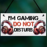 Gaming Sign For Boys Bedroom DO NOT DISTURB Funny Gaming Bedroom