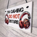 Gaming Sign For Boys Bedroom DO NOT DISTURB Funny Gaming Bedroom