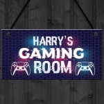 Personalised Gaming Sign For Boys Bedroom Gaming Bedroom