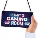 Personalised Gaming Sign For Boys Bedroom Gaming Bedroom