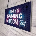 Personalised Gaming Sign For Boys Bedroom Gaming Bedroom