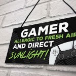 Gaming Sign FUNNY Bedroom Sign Gamer Gift For Son Dad Boys