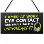 Gaming Sign Funny Gaming Bedroom Accessories Gamer Gift For Boys