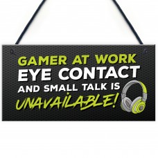 Gaming Sign Funny Gaming Bedroom Accessories Gamer Gift For Boys