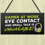 Gaming Sign Funny Gaming Bedroom Accessories Gamer Gift For Boys