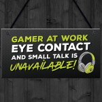 Gaming Sign Funny Gaming Bedroom Accessories Gamer Gift For Boys