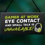 Gaming Sign Funny Gaming Bedroom Accessories Gamer Gift For Boys