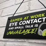 Gaming Sign Funny Gaming Bedroom Accessories Gamer Gift For Boys
