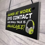 Gaming Sign Funny Gaming Bedroom Accessories Gamer Gift For Boys