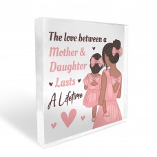 Mother And Daughter Plaque Block Mum Gift Daughter Gift