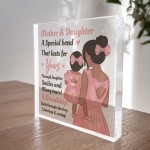 Mother And Daughter Gifts Acrylic Block Mum Gift Daughter Gift