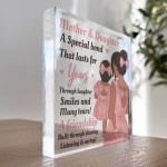 Mother And Daughter Gifts Acrylic Block Mum Gift Daughter Gift